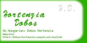 hortenzia dobos business card